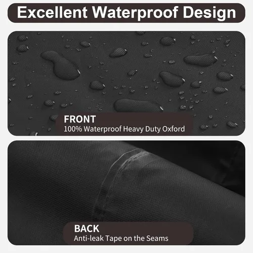 Miniatura 4 de PureFit Fundas para sillas de exterior, impermeables, para muebles de patio, muebles de exterior, con ventilación de aire y asas acolchadas, se