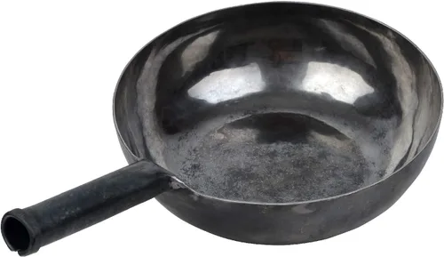 ZhenSanHuan - Woks chinos de hierro martillado a mano y sartenes para freír, antiadherentes, sin revestimiento, apto para inducción, ,的的,Un bocado