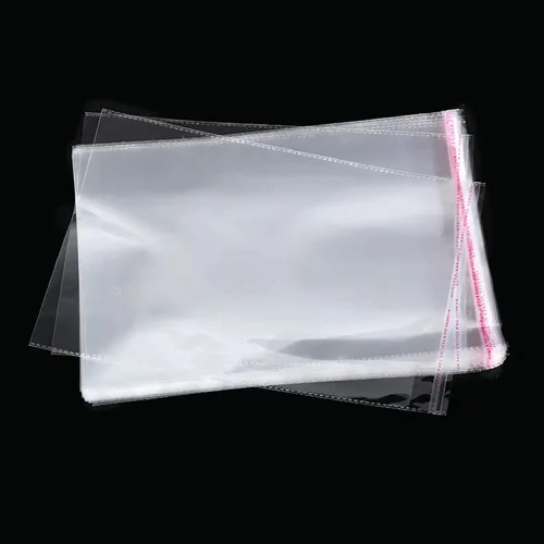Miniatura 9 de Bolsas autoadhesivas de celofán de 10 x 13 pulgadas, 200 unidades de plástico transparente resellable para impresiones de camisas, revistas