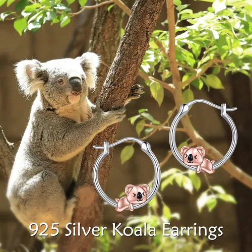 Miniatura 24 de VONALA Bonitos aretes de aro de plata de ley 925, regalos de cumpleaños para mujer