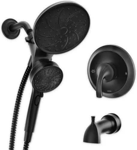 Miniatura 14 de Moen Engage Magnetix 82304 - Juego de cabezal de ducha multifunción cromado y cabezal de ducha con mango de ducha, boquilla de bañera, manguera