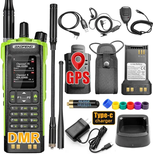 Miniatura 9 de BAOFENG DM32 DM-32UV DMR Radio Walkie Talkies de largo alcance Radio digital bidireccional Radio jamón de alta potencia de 10 W