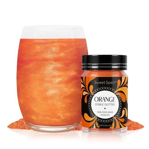 Miniatura 13 de Sweet Spell - Purpurina comestible (15g) - Destellos brillantes para bebidas, pasteles, cócteles - Purpurina 100% comestible y de grado alimenticio