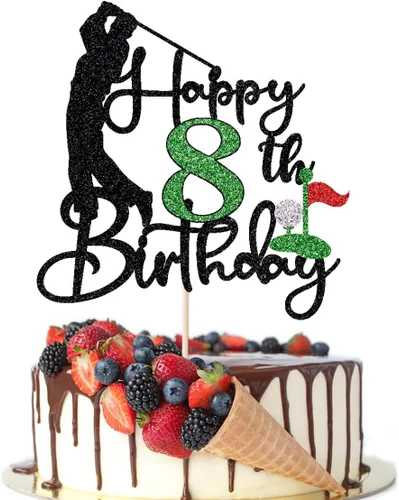 Miniatura 27 de Golf Happy 10th Birthday Cake Topper, Golfer/Sports Themed Birthday or Retirement Cake Decorations,Golf Ten 10 Years Old Ball Player Sport Themed
