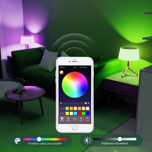 Miniatura 5 de Bombillas inteligentes: bombilla LED WiFi, funciona con Apple Homekit, Alexa, Google Home y Siri, bombilla inteligente LED E26, regulable de 2700