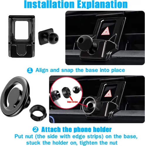 Miniatura 6 de Soporte para teléfono de automóvil, para Toyota Corolla 2024 2023 2022 2021 2020, soporte de ventilación de aire, para soporte de navegación