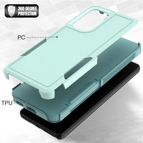 Miniatura 293 de Jeylly Compatible con Samsung Galaxy A22 5G Funda, Funda Samsung A22 5G con 2pcs protectores de pantalla de vidrio templado