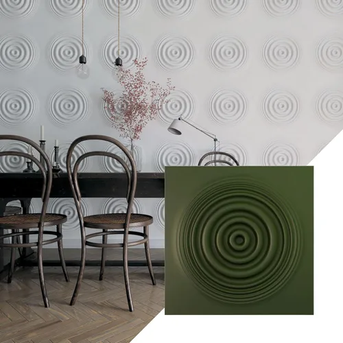 Miniatura 27 de Ekena Millwork 19 5/8 pulgadas de ancho x 19 5/8 pulgadas de alto, Shallow EnduraWall Panel decorativo de pared 3D, carbón