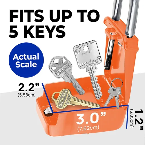 Miniatura 4 de Lion Locks Caja de bloqueo de llaves 1500 con código, caja de seguridad para llaves al aire libre, caja de bloqueo de agente inmobiliario
