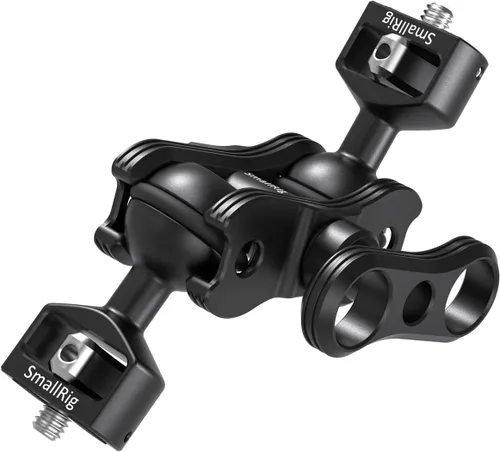 SMALLRIG Brazo mágico articulado con doble cabeza esférica (tornillo de 1/4") para monitor de campo, luces, grabadoras de audio - 2070