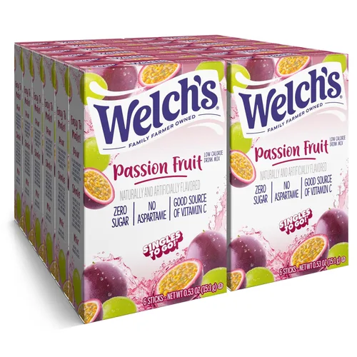 Miniatura 16 de Welch's Singles To Go! Paquete variado de mezcla de bebida de arándano, paquetes de sabor de agua sin azúcar, sin aspartamo, sin tintes