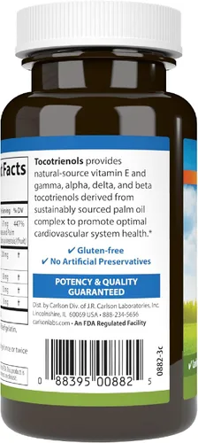 Miniatura 9 de Carlson Labs Tocotrienoles Softgels, 180