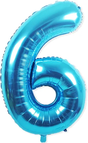 Miniatura 25 de Globos gigantes de papel aluminio azul del número 20 de 40 pulgadas, globos gigantes de helio número 20 para niños y niñas, decoraciones de azul