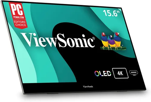 Miniatura 7 de ViewSonic VX1655 Monitor LED IPS portátil de 15.6 pulgadas 1080p FHD con alimentación de 2 vías USB C de 60 W, mini HDMI, altavoces duales y soporte