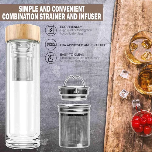 Miniatura 4 de Liquor Quik Kit de infusión de whisky – Kit completo de fabricación de whisky de bricolaje completo con recipiente infusor de vidrio de 15.2 fl oz
