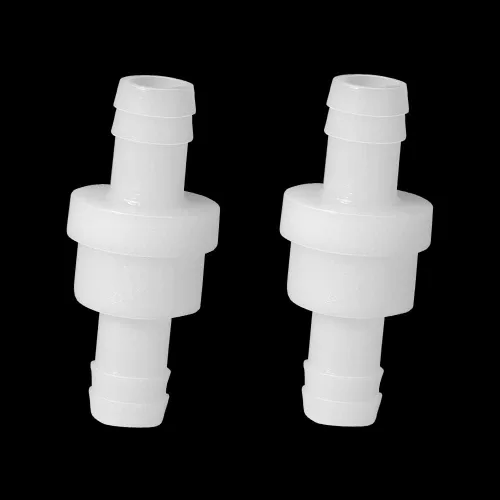 Miniatura 16 de Feelers 1/4" (6 mm) Válvula de retención en línea de una vía antirretorno, válvula de retención de aire, agua y gas, resistencia al ozono, PVDF