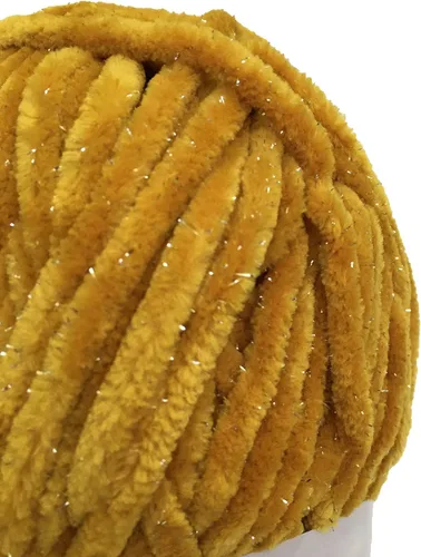 Miniatura 3 de Troyarn Velvet Star (Paquete de 3 Madejas) - Ovillo de felpilla con purpurina plateada para manta de bebé, hilo amigurumi, para ganchillo y tejer