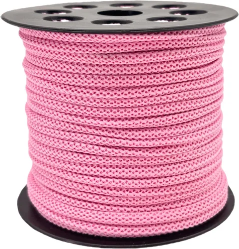 Miniatura 12 de Cuerda trenzada de macramé de 5/64 pulgadas de colores surtidos – Cuerda de poliéster hecha a mano de 100 yardas para hacer joyas, ganchillo, asa