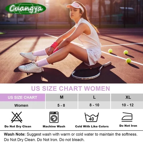 Miniatura 6 de Calcetines de compresión acolchados para mujer, para senderismo, correr, 3-5 pares