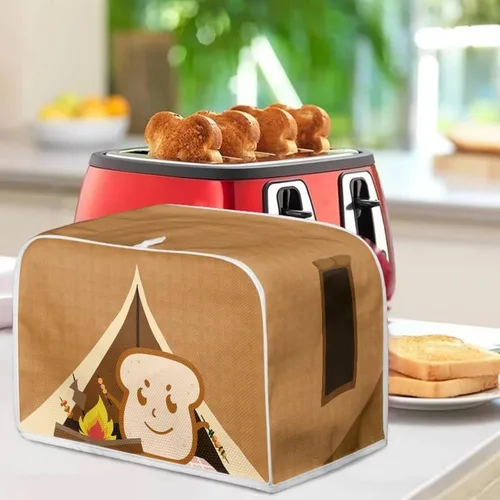 Miniatura 4 de DISNIMO Cubierta para tostadora de 2 rebanadas, tostadora de pan, cubierta a prueba de polvo, cubierta lavable para electrodomésticos pequeños