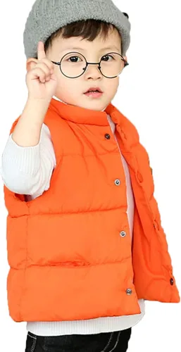Miniatura 2 de LANBAOSI Chaleco de invierno lindo de cuello alto para bebés y niñas y niños