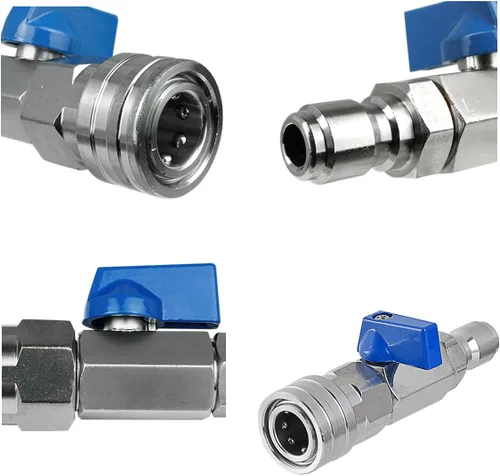 Miniatura 5 de Kit de válvula de bola de lavadora de alta presión 3/8 NPT conector rápido 4500 PSI para manguera de lavadora eléctrica