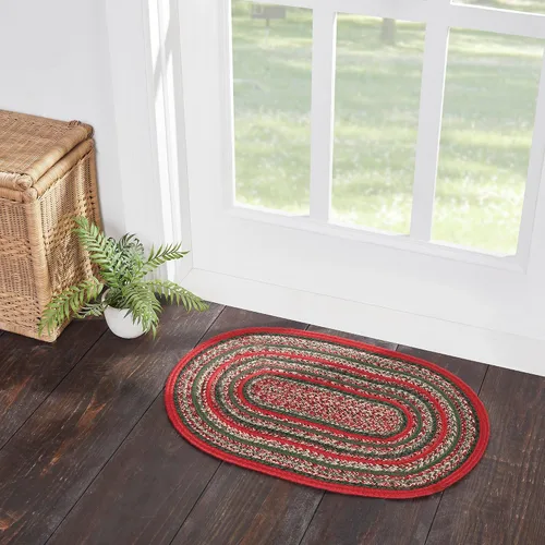 Miniatura 8 de VHC Brands Forrester - Decoración rústica de Navidad tejida a rayas para interiores y exteriores, para baño, cocina, fregadero, entrada, alfombra