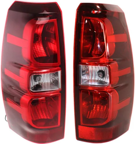 KarParts360: Par de luces traseras para Chevy Avalanche 2007-2013, lado del conductor y del pasajero con bombillas para GM2800222 GM2801222 |