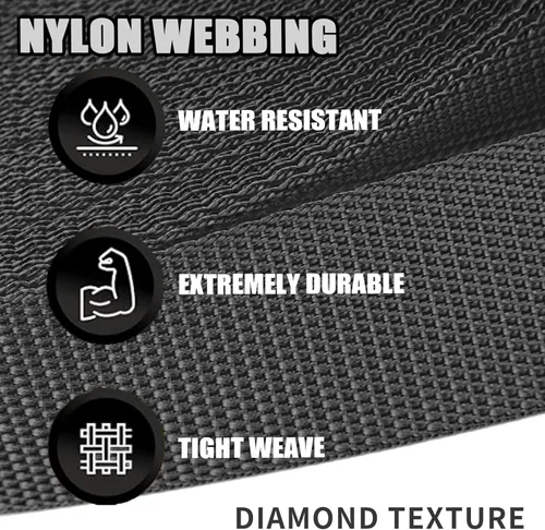 Miniatura 4 de Cinta de nailon de 1.5 pulgadas, correa de nailon resistente de 12 yardas, cinta de nailon duradera para equipo de interior o exterior, manualidades