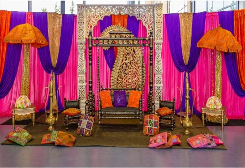 Telón de fondo Diwali de 5 x 3 pies para boda india, fondo de cabina de fotos Happy Holi, telón de fondo marroquí marroquí para fotos, telón de
