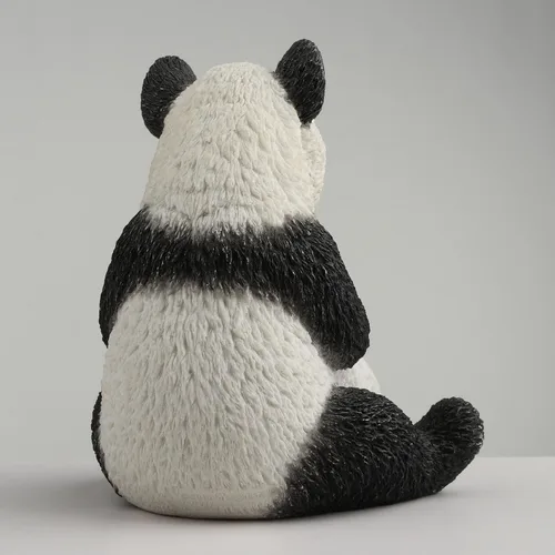Miniatura 6 de Veronese Design Figura coleccionable pintada a mano de 4 1/2 pulgadas con diseño de panda abrazando a cachorro
