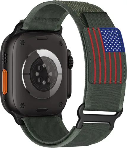 Miniatura 27 de ALMNVO - Correa unisex Trail Loop de nailon resistente para Apple Watch Ultra/2 de 1.92, 1.77, 1.73, 1.65, 1.61, 1.57, 1.49 pulgadas, para Apple