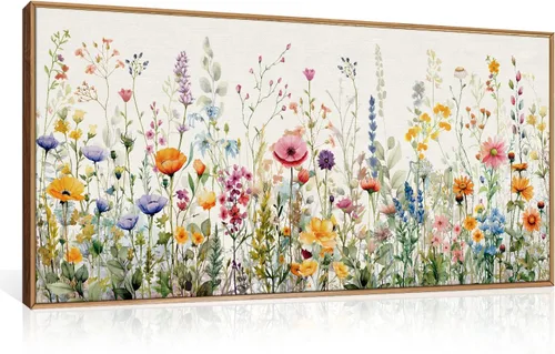 Miniatura 46 de FWIEXA Juego de Arte de Lienzo Bohemio Enmarcado para Pared, Cuadros Botánicos Verde Salvia Decoración de Pared, Impresiones de Arte de Plantas