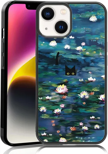 Miniatura 59 de Elegante funda de teléfono con diseño de gato Marie compatible con iPhone 11, funda de encaje dorado para iPhone, a prueba de golpes, rosa fucsia