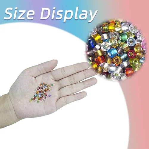 Miniatura 4 de Cuentas redondas de poni de 0.118 pulgadas para manualidades, cuentas de pulsera de amistad 8/0, suministros de fabricación de joyas
