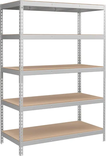 Miniatura 11 de SONGMICS Estantes de almacenamiento de 5 niveles, almacenamiento de garaje, montaje sin tornillos, unidad de estantería ajustable, 11.8 x 29.5 x