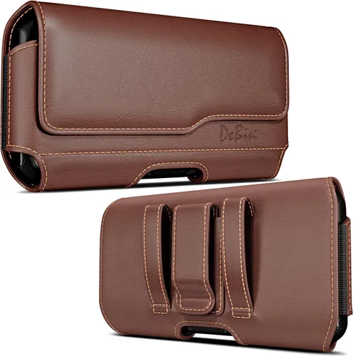 Miniatura 7 de DeBin Funda para iPhone 17 17 Pro 16 16e 16 Pro 15, 15 Pro 14 13 12 11 X Xs 10 XR, Galaxy S25 S24, S23, S22 - Soporte para cinturón de teléfono Negro