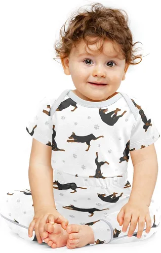 Miniatura 2 de vvfelixl Conjunto de pantalones de bebé, ropa de bebé de manga corta para niños y niñas de 0 a 24 meses