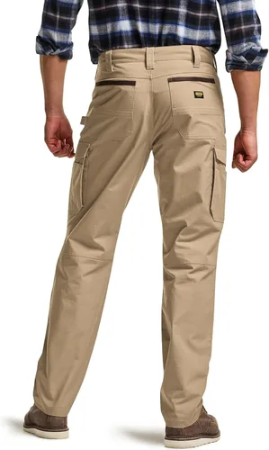 Miniatura 2 de CQR - Pantalones de trabajo Ripstop para hombres, pantalones tácticos repelentes al agua, para uso al aire libre, pantalones cargo rectos, EDC