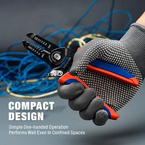 Miniatura 6 de iCrimp Herramienta de pelado de cables, pelacables y cortador de alambre para alambre trenzado y alambre sólido 10-20 AWG