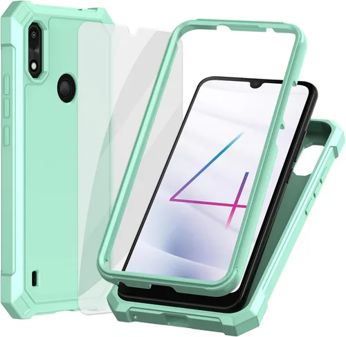 Miniatura 14 de Ailiber Funda para teléfono celular Gabb Phone 4, protector de pantalla Gabb Phone 4, protector de doble capa, parachoques de TPU en esquina a Azul