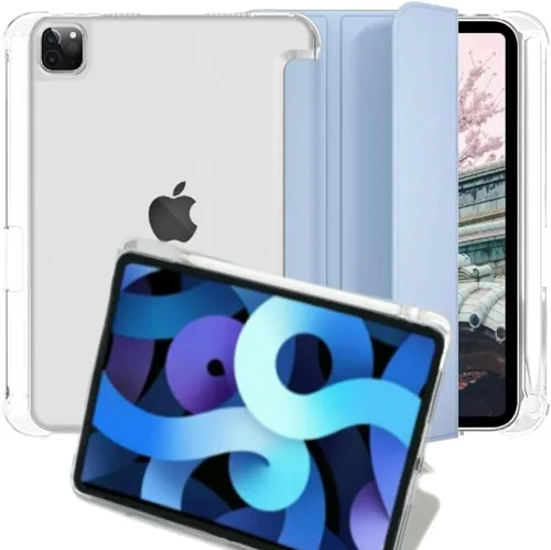 Miniatura 3 de [EDTOC] Funda para iPad Pro de 12.9 pulgadas de 5ª/6ª generación, verde oscuro, funda protectora delgada, carga de lápiz de Apple, encendido