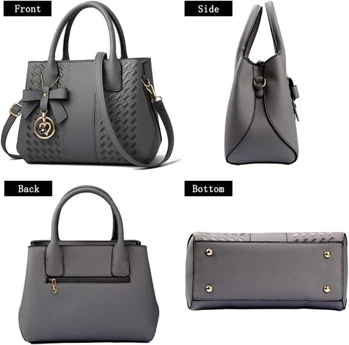 Miniatura 6 de Bolsos de mano para mujer de piel sintética de PU, bolso de hombro