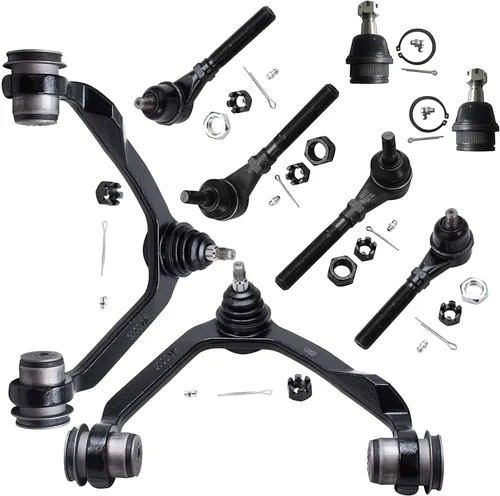 Miniatura 158 de Detroit Axle - Kit de brazos de control de extremo delantero de 8 piezas para Dodge Dakota 00-04, Durango 00-03, 4 brazos de control superior e