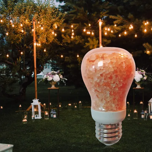 Miniatura 9 de Himalayan Glow Bombillas LED de lámpara de sal equivalente a 60 W, brillo ámbar cálido, bombilla Edison E26 regulable para decoración, hogares