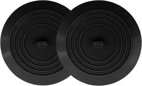 V-TOP Tapón de Desagüe de Bañera Paquete de 2, Tapón de Bañera de Silicona de 5 Pulgadas Cubierta de Desagüe de Ducha, Tapón de Bañera Retenedor de
