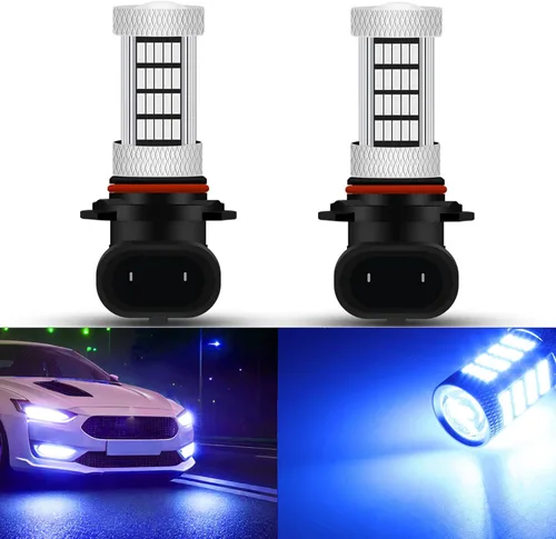 Miniatura 8 de Bombillas LED de alta potencia de 92 SMD 10000 K azul profundo 9005 9006 9145 9140 H10 Foco antiniebla súper brillante o luces de conducción diurna