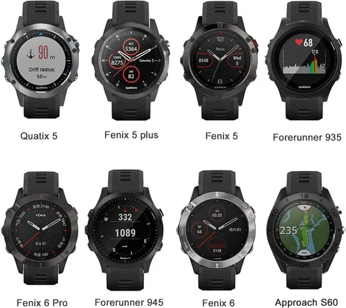Miniatura 3 de ISABAKE Correa de reloj para Garmin Forerunner 935/945/955/965/745, pulsera de repuesto de silicona de 0.866 in para Fenix 5 Plus/Fenix 6