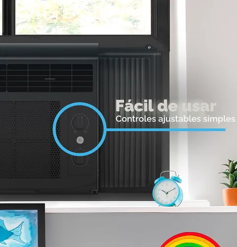 Miniatura 4 de GE - Unidad de aire acondicionado para ventana, 5,000 BTU para habitaciones pequeñas de hasta 150 pies cuadrados. Con ventilador ajustable manual