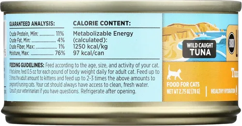 Miniatura 3 de BIXBI Liberty Alimento húmedo enlatado para gatos, sin granos, receta de paté de atún, 2.75 onzas (paquete de 24)
